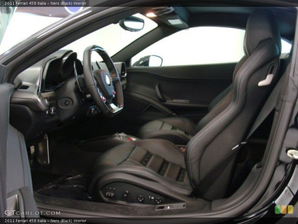 Nero (Black) Interior Front Seat for the 2011 Ferrari 458 Italia #71795798