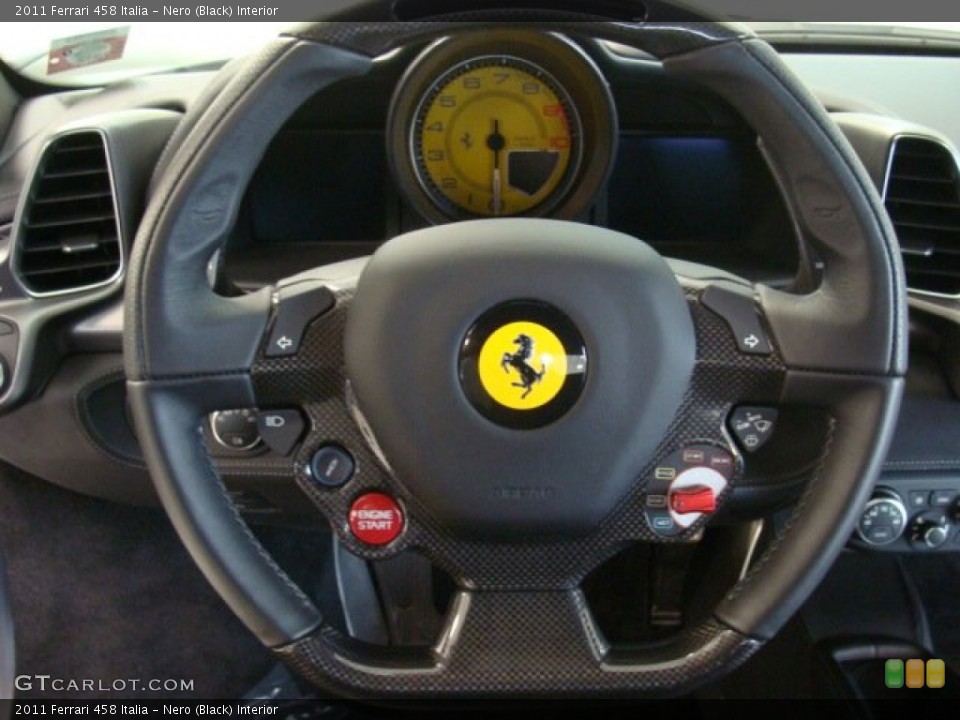 Nero (Black) Interior Steering Wheel for the 2011 Ferrari 458 Italia #71795840