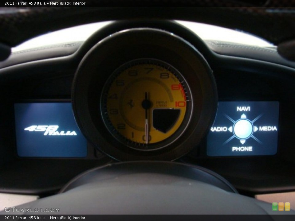 Nero (Black) Interior Gauges for the 2011 Ferrari 458 Italia #71795849