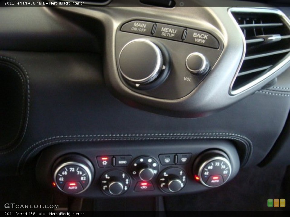 Nero (Black) Interior Controls for the 2011 Ferrari 458 Italia #71795885