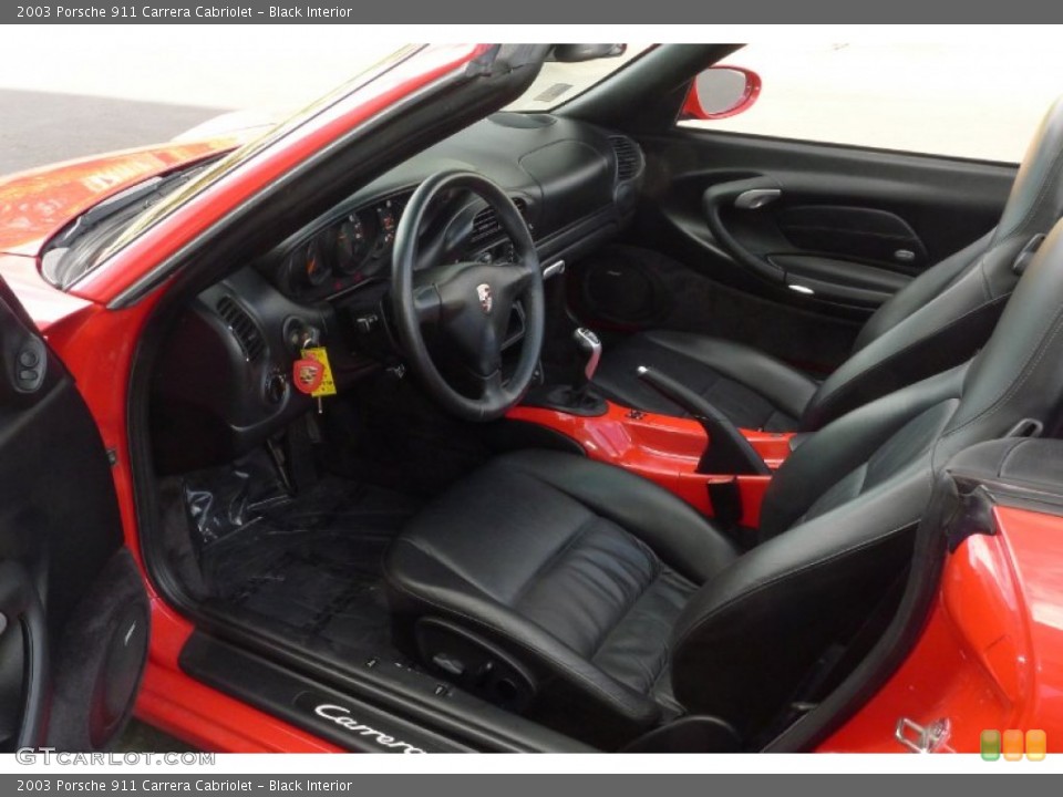Black Interior Prime Interior for the 2003 Porsche 911 Carrera Cabriolet #71796616
