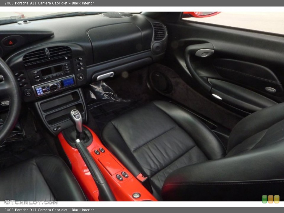 Black Interior Dashboard for the 2003 Porsche 911 Carrera Cabriolet #71796662