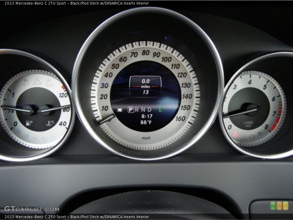 Black/Red Stitch w/DINAMICA Inserts Interior Gauges for the 2013 Mercedes-Benz C 250 Sport #71798097