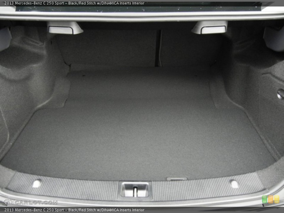 Black/Red Stitch w/DINAMICA Inserts Interior Trunk for the 2013 Mercedes-Benz C 250 Sport #71798115