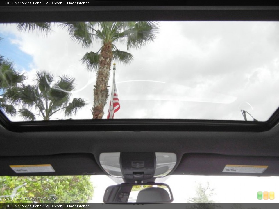 Black Interior Sunroof for the 2013 Mercedes-Benz C 250 Sport #71798202