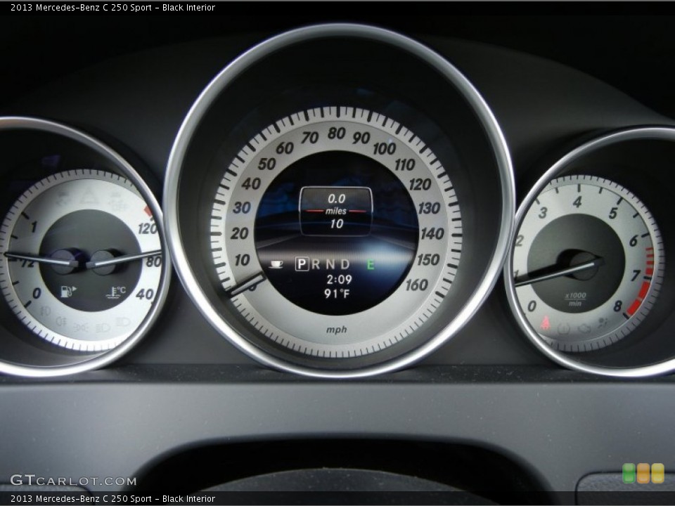 Black Interior Gauges for the 2013 Mercedes-Benz C 250 Sport #71798223