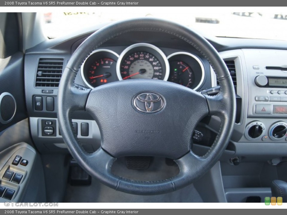 Graphite Gray Interior Steering Wheel for the 2008 Toyota Tacoma V6 SR5 PreRunner Double Cab #71798685