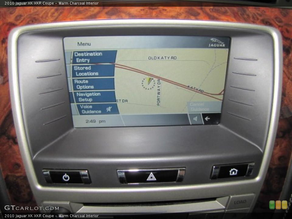 Warm Charcoal Interior Navigation for the 2010 Jaguar XK XKR Coupe #71801211
