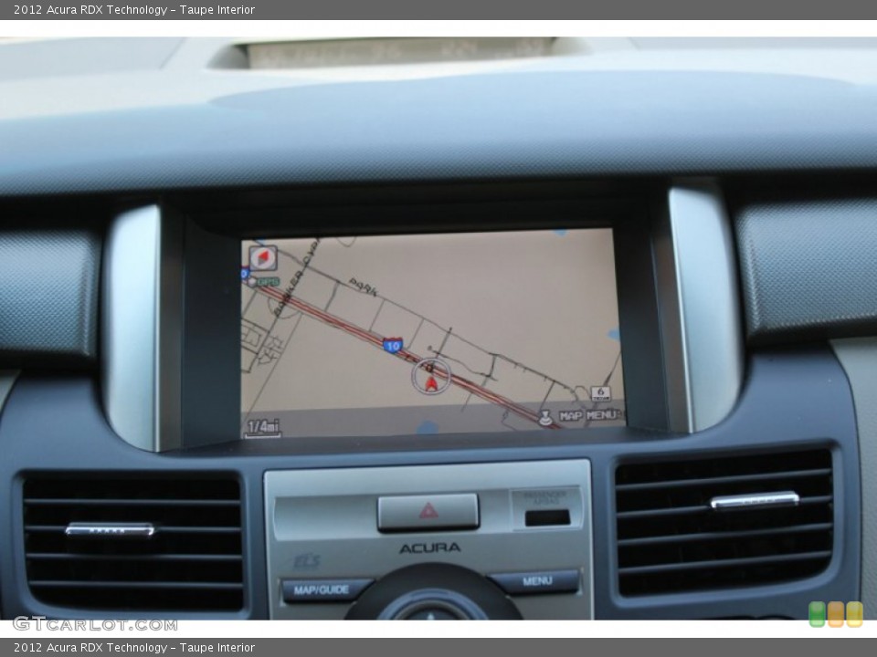 Taupe Interior Navigation for the 2012 Acura RDX Technology #71803440