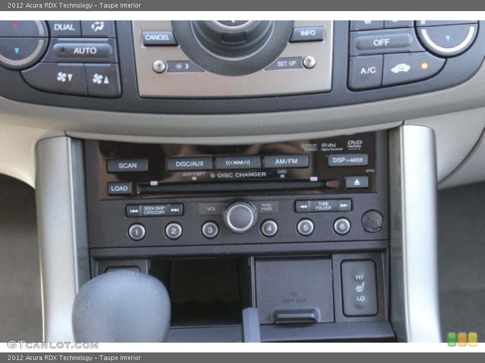 Taupe Interior Controls for the 2012 Acura RDX Technology #71803457