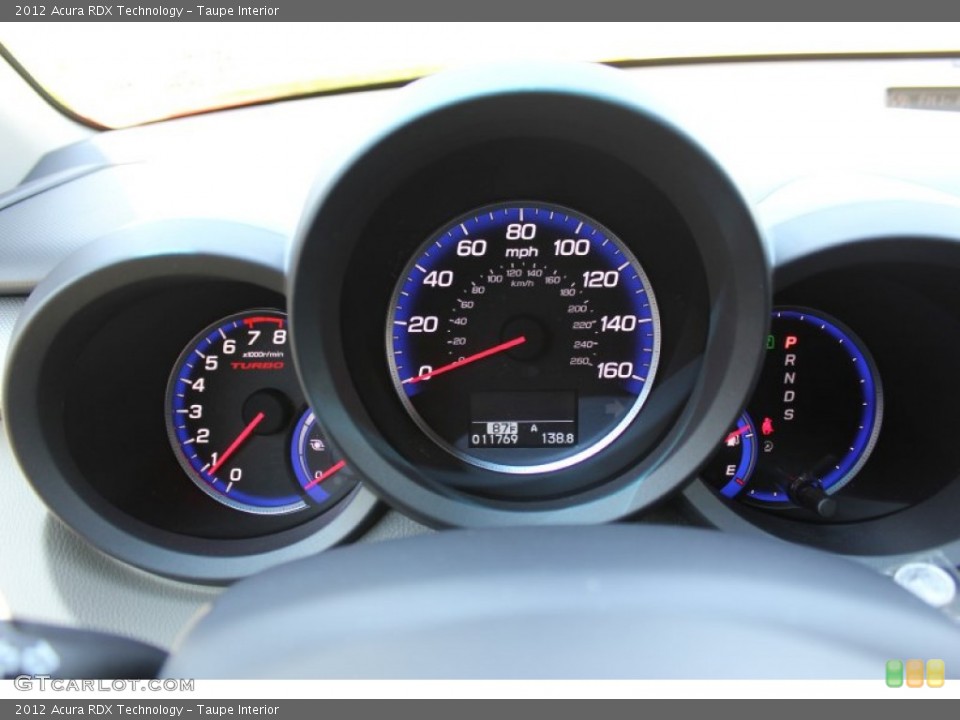 Taupe Interior Gauges for the 2012 Acura RDX Technology #71803479