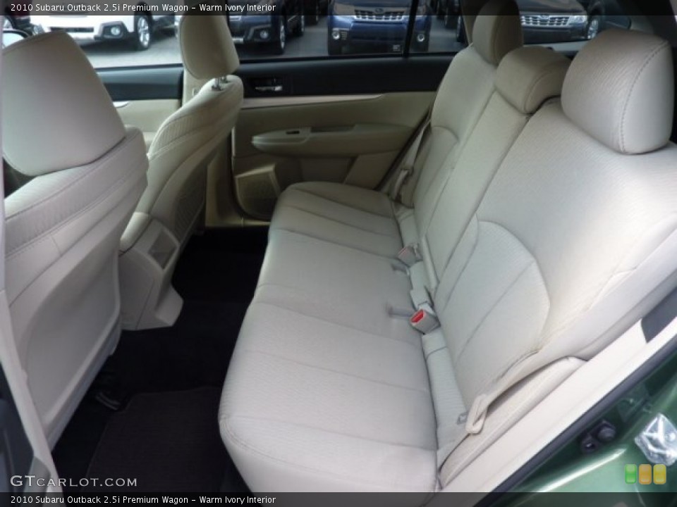Warm Ivory Interior Rear Seat for the 2010 Subaru Outback 2.5i Premium Wagon #71805519