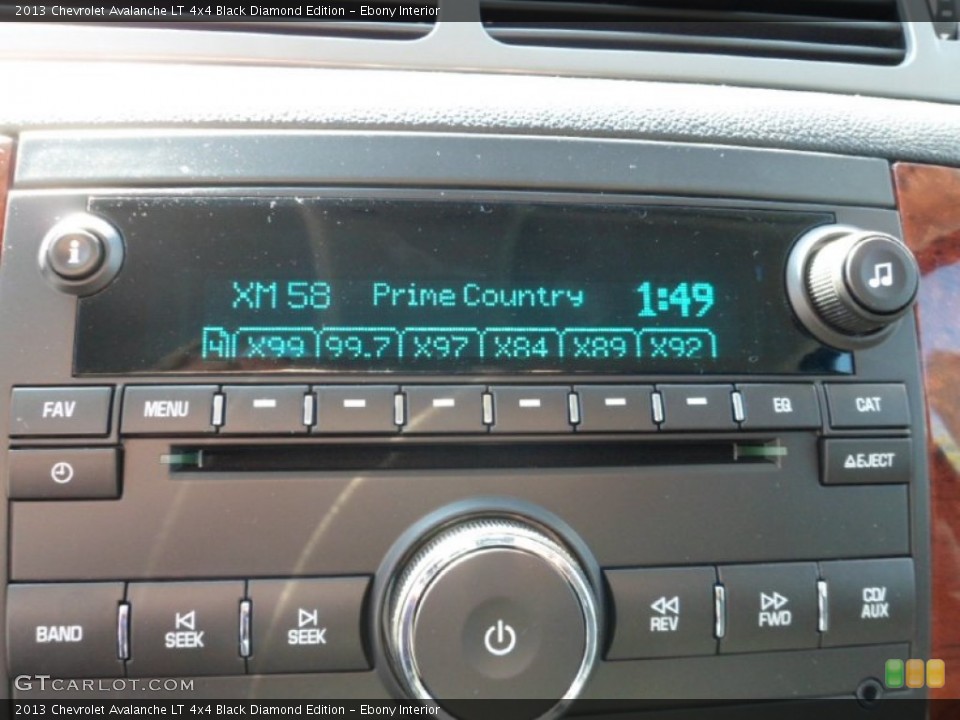 Ebony Interior Audio System for the 2013 Chevrolet Avalanche LT 4x4 Black Diamond Edition #71807760
