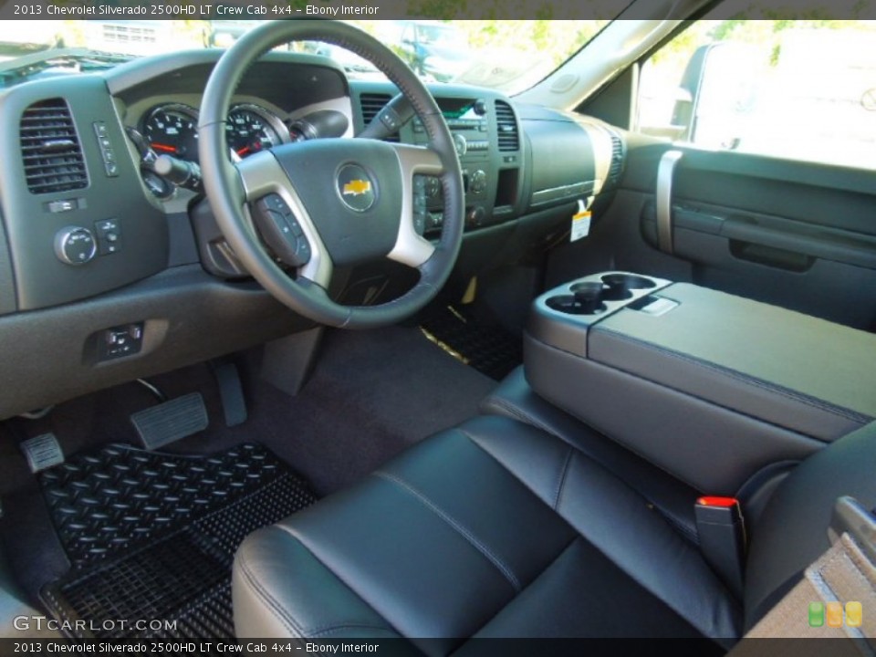 Ebony Interior Prime Interior for the 2013 Chevrolet Silverado 2500HD LT Crew Cab 4x4 #71809485