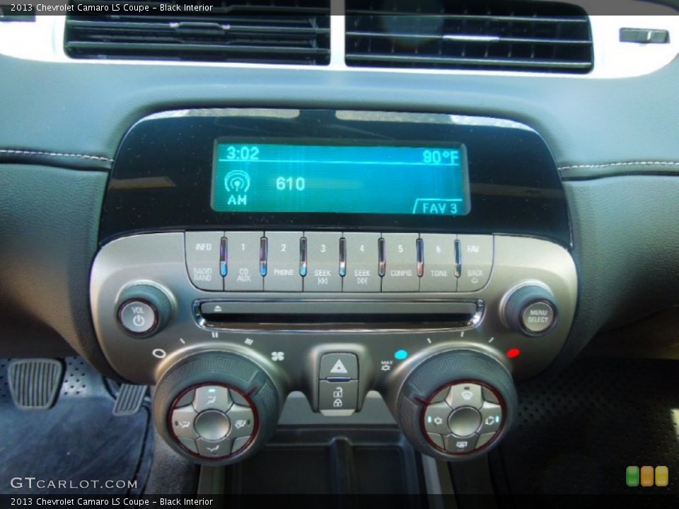 Black Interior Controls for the 2013 Chevrolet Camaro LS Coupe #71811381