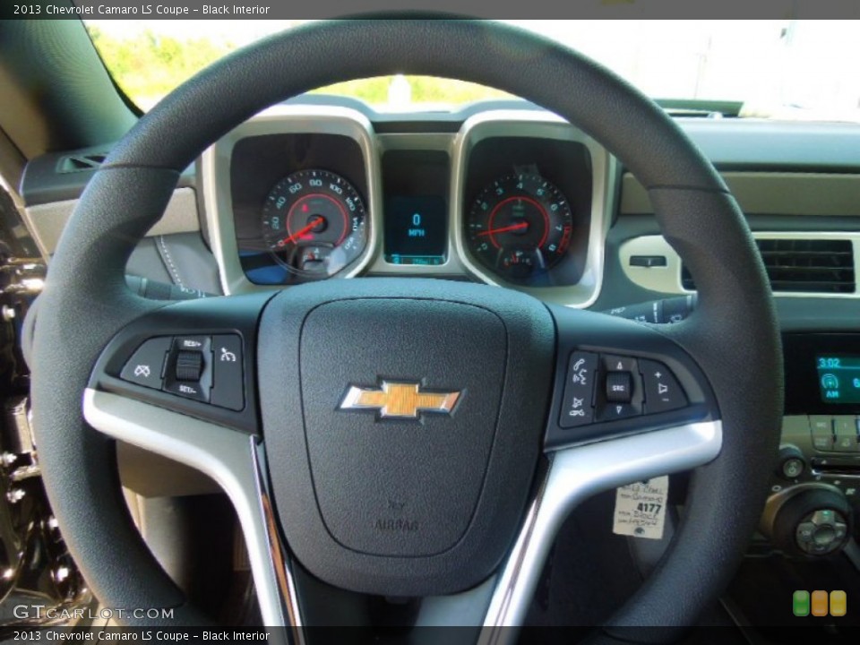 Black Interior Steering Wheel for the 2013 Chevrolet Camaro LS Coupe #71811390