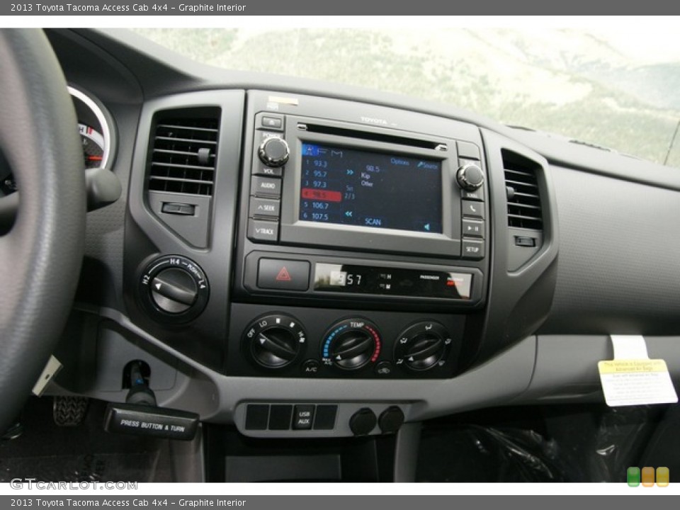 Graphite Interior Controls for the 2013 Toyota Tacoma Access Cab 4x4 #71811549