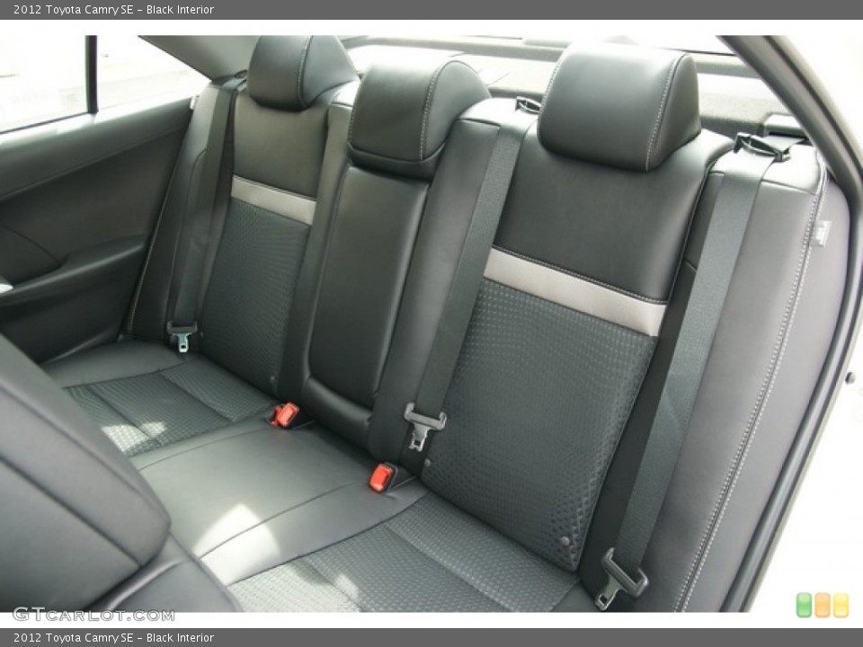 Black Interior Rear Seat for the 2012 Toyota Camry SE #71812536