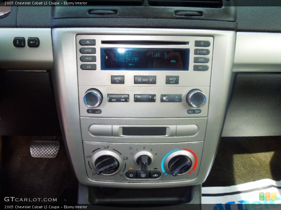 Ebony Interior Controls for the 2005 Chevrolet Cobalt LS Coupe #71812854