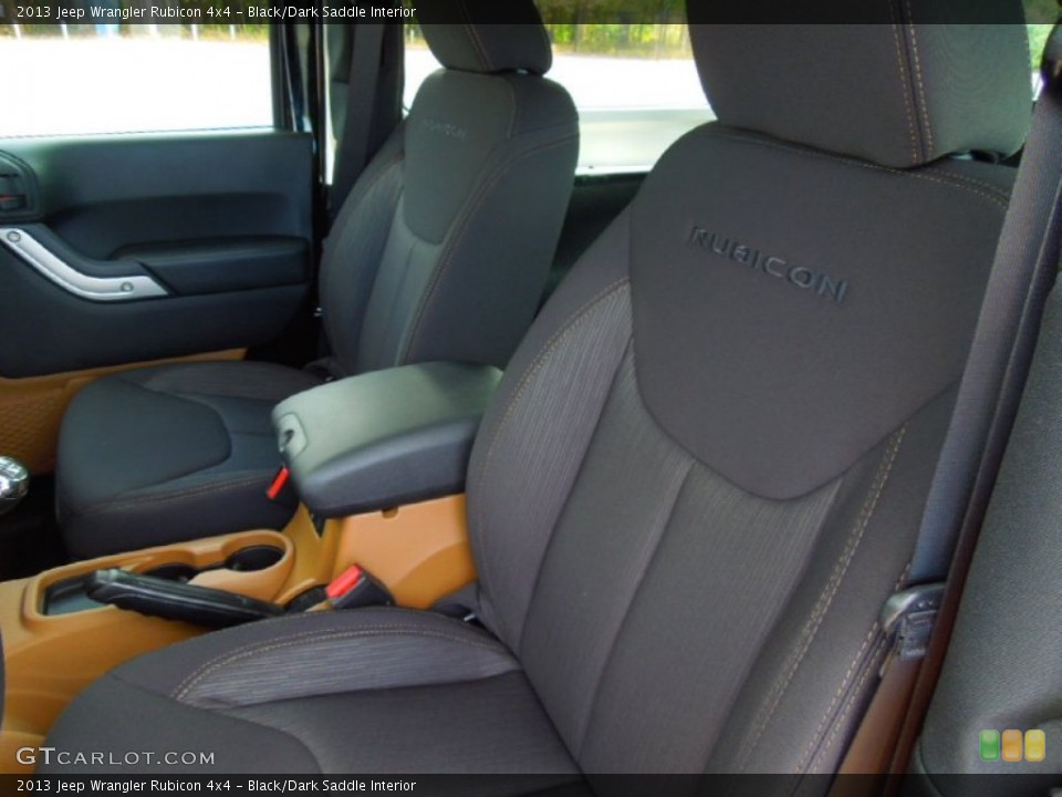 Black/Dark Saddle Interior Photo for the 2013 Jeep Wrangler Rubicon 4x4 #71813283