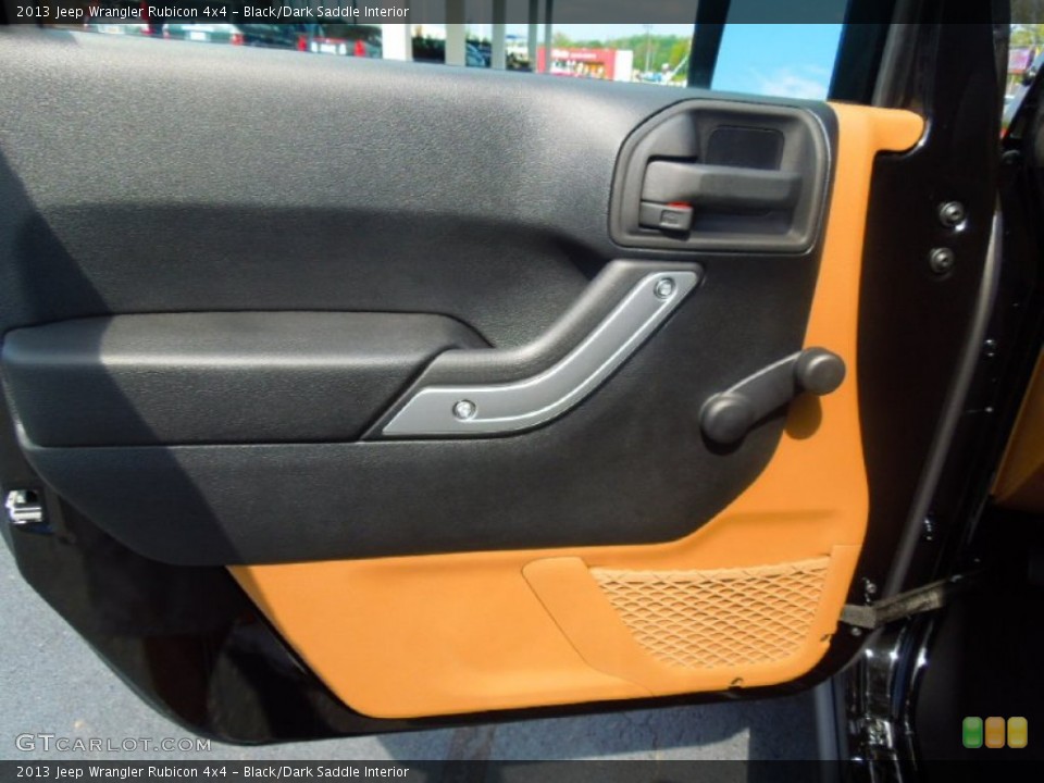 Black/Dark Saddle Interior Door Panel for the 2013 Jeep Wrangler Rubicon 4x4 #71813289