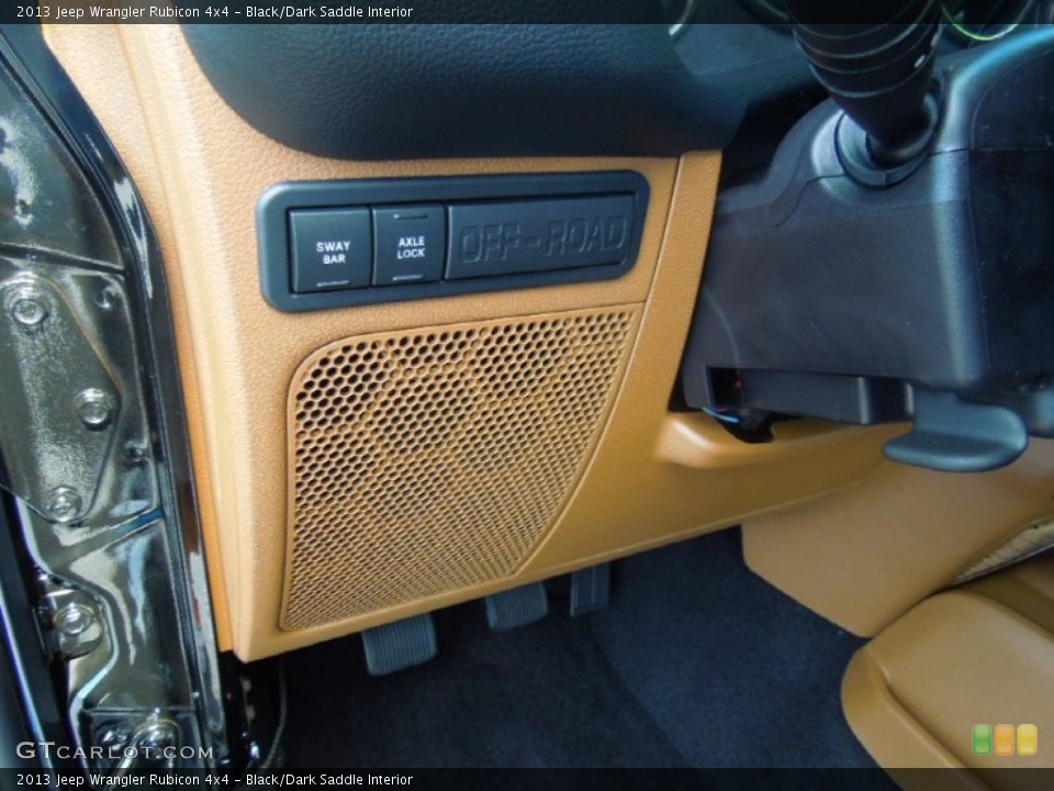 Black/Dark Saddle Interior Controls for the 2013 Jeep Wrangler Rubicon 4x4 #71813295