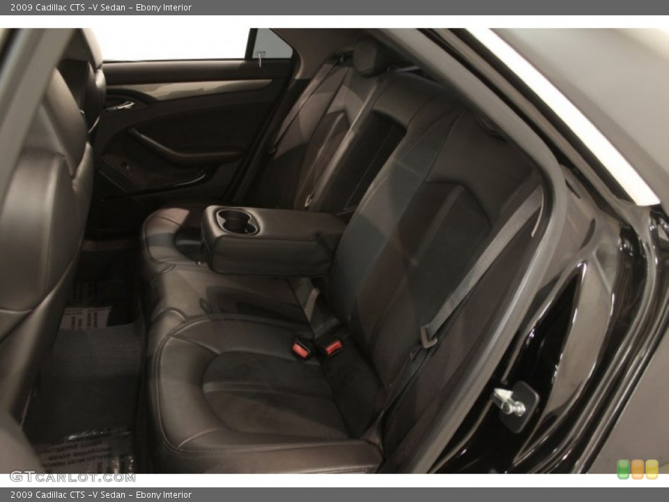 Ebony Interior Rear Seat for the 2009 Cadillac CTS -V Sedan #71814552
