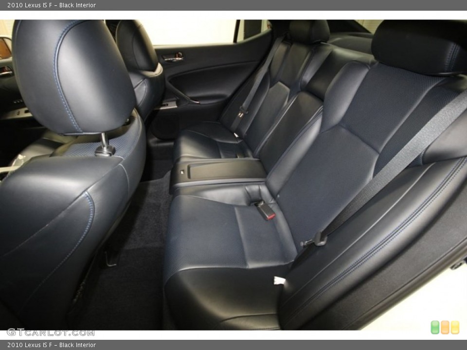Black Interior Rear Seat for the 2010 Lexus IS F #71816643