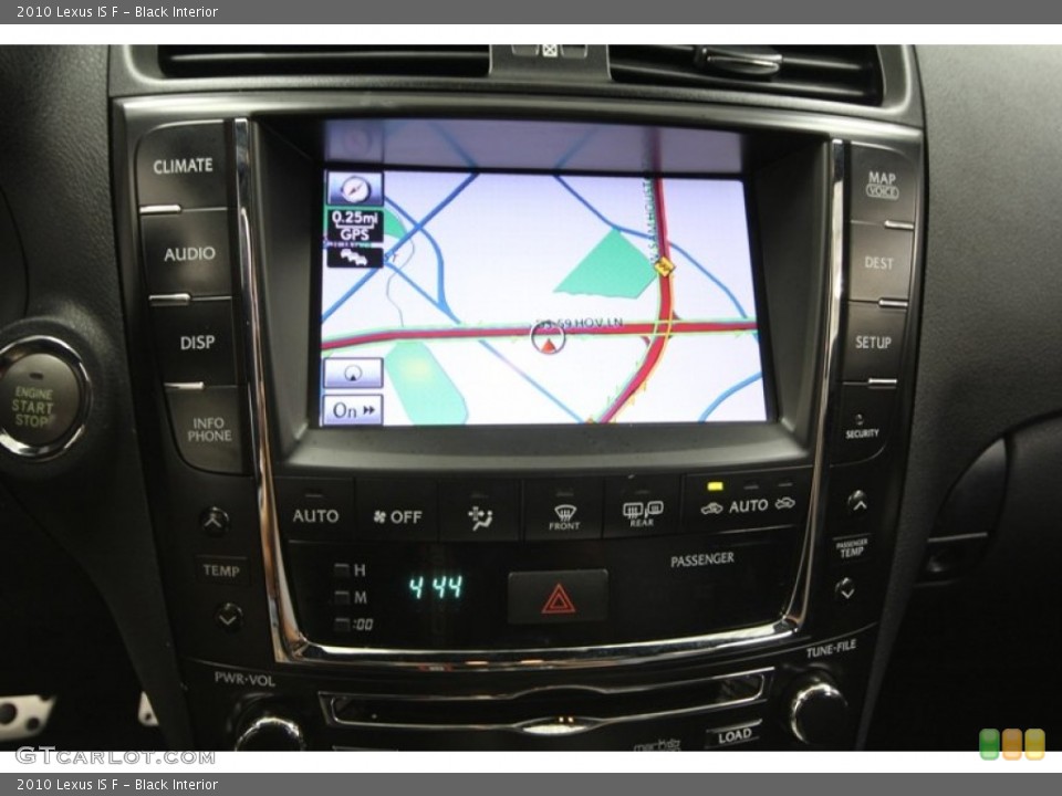 Black Interior Navigation for the 2010 Lexus IS F #71816664