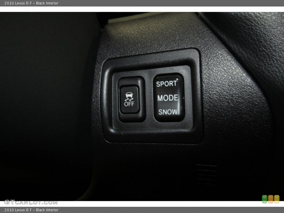 Black Interior Controls for the 2010 Lexus IS F #71816688