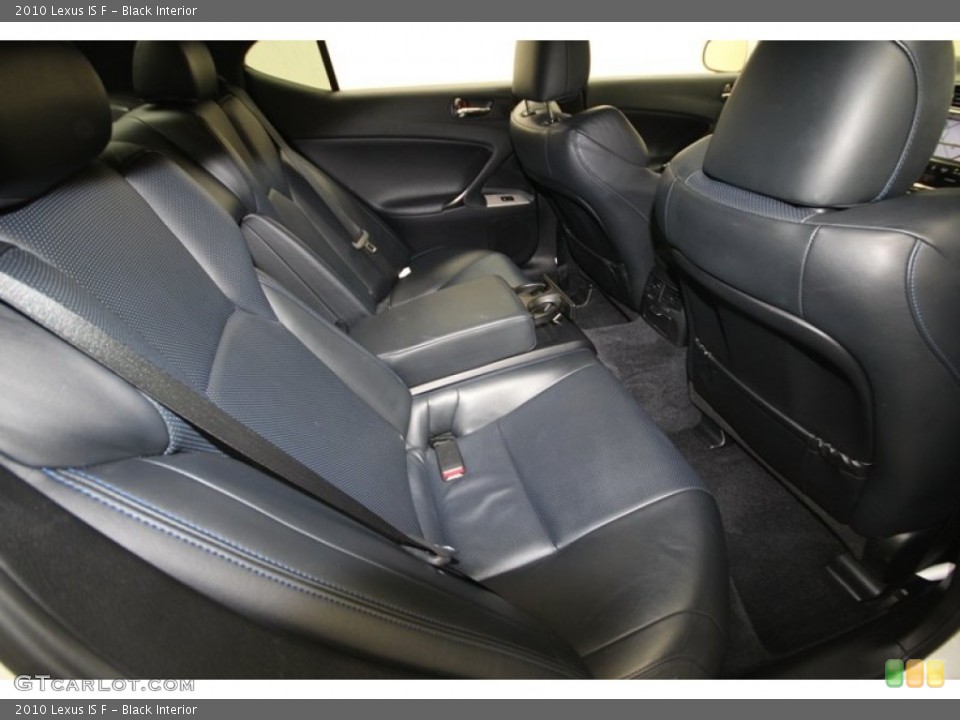 Black Interior Rear Seat for the 2010 Lexus IS F #71816715