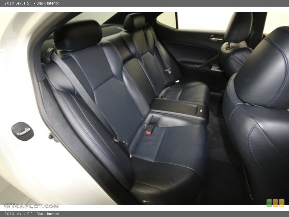 Black Interior Rear Seat for the 2010 Lexus IS F #71816724