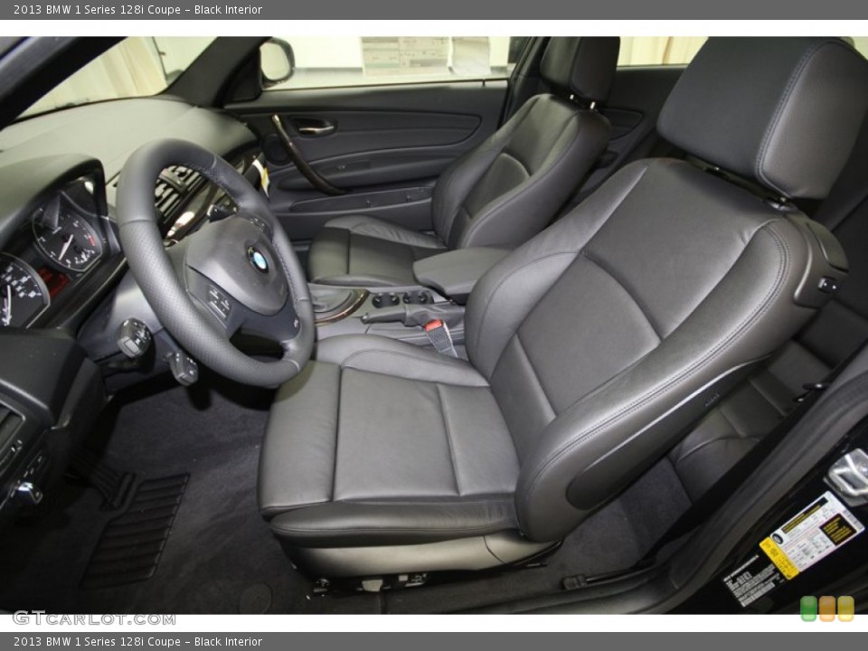 Black Interior Front Seat for the 2013 BMW 1 Series 128i Coupe #71817102