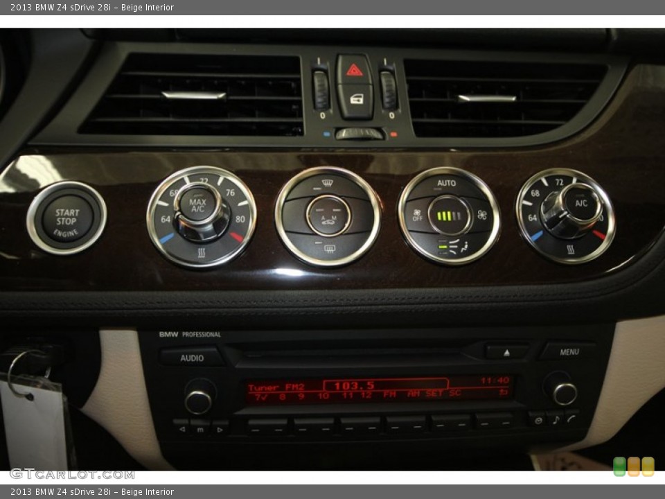 Beige Interior Controls for the 2013 BMW Z4 sDrive 28i #71817684