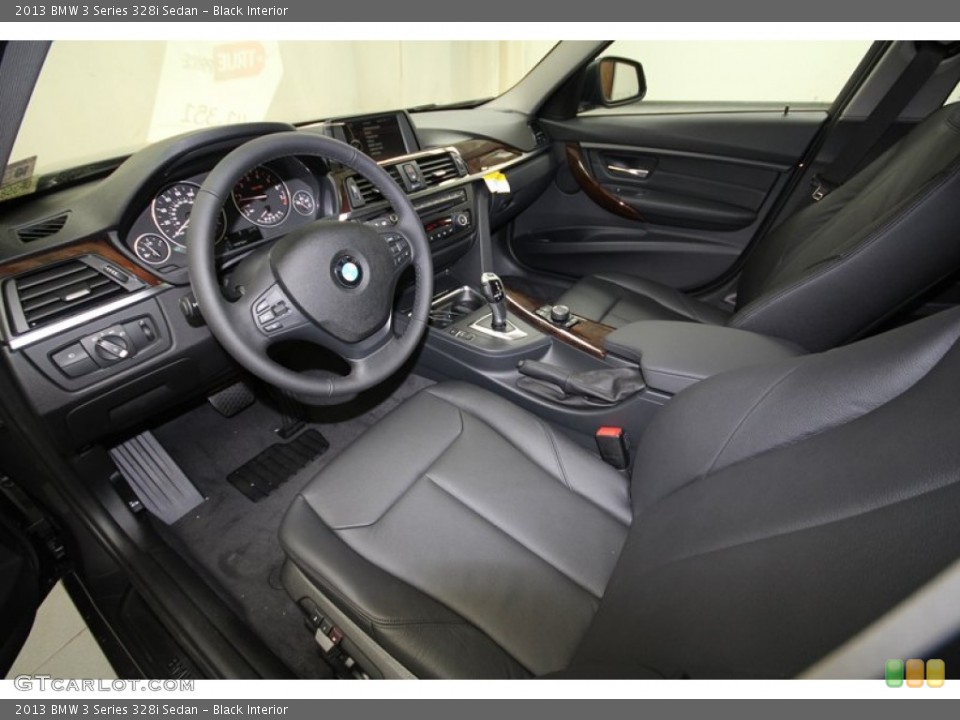 Black Interior Prime Interior for the 2013 BMW 3 Series 328i Sedan #71817813