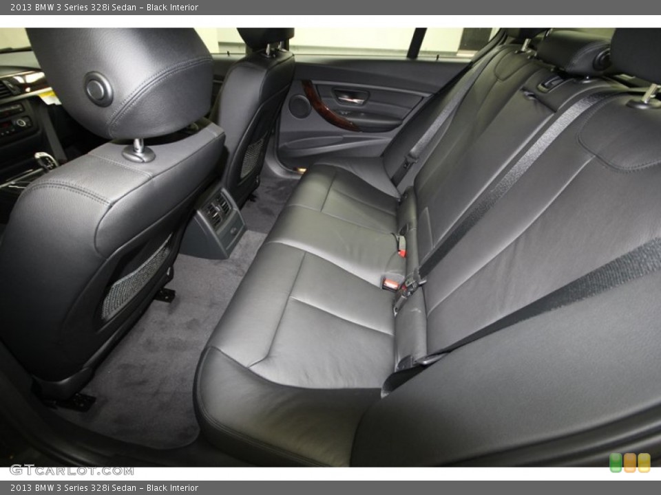 Black Interior Rear Seat for the 2013 BMW 3 Series 328i Sedan #71817816