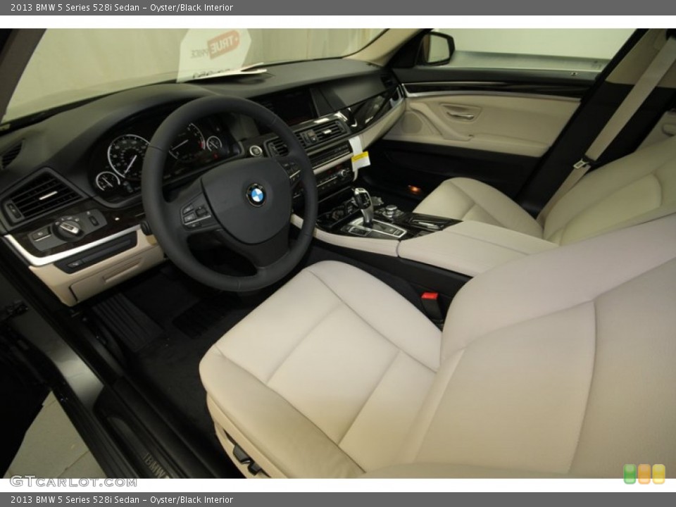 Oyster/Black Interior Prime Interior for the 2013 BMW 5 Series 528i Sedan #71817978