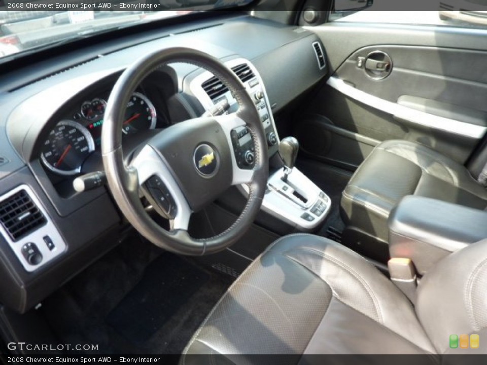 Ebony 2008 Chevrolet Equinox Interiors