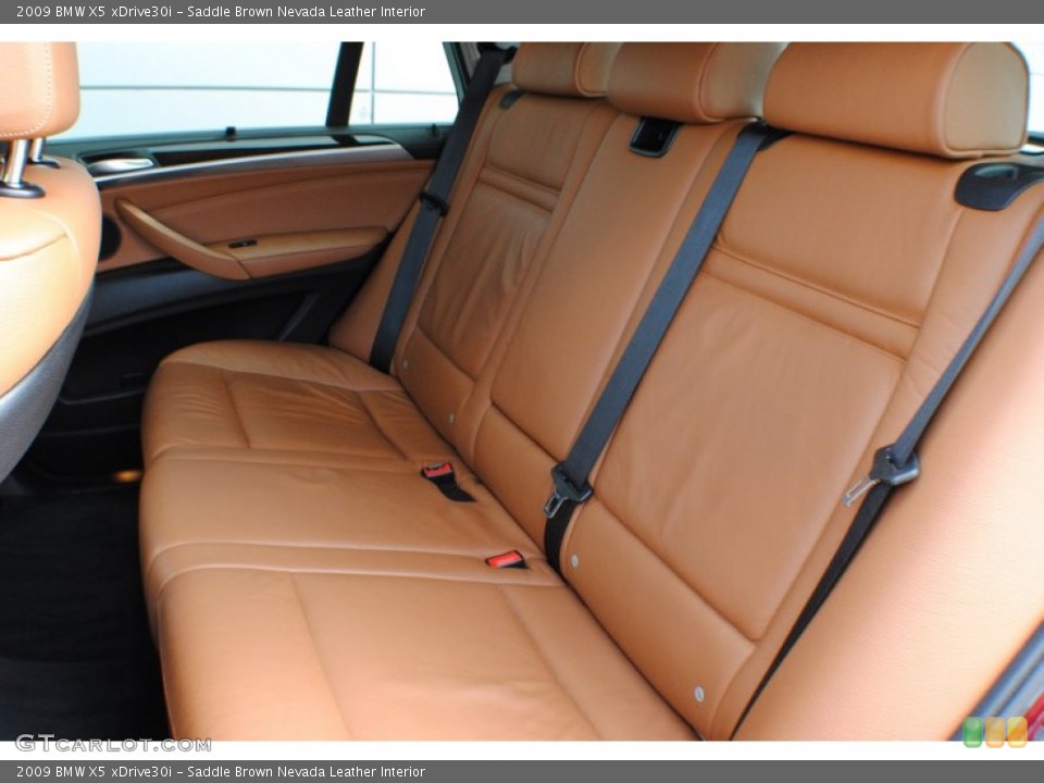 Saddle Brown Nevada Leather Interior Rear Seat for the 2009 BMW X5 xDrive30i #71822486