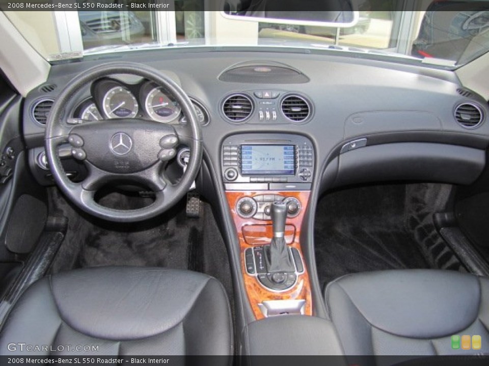 Black Interior Dashboard for the 2008 Mercedes-Benz SL 550 Roadster #71825549