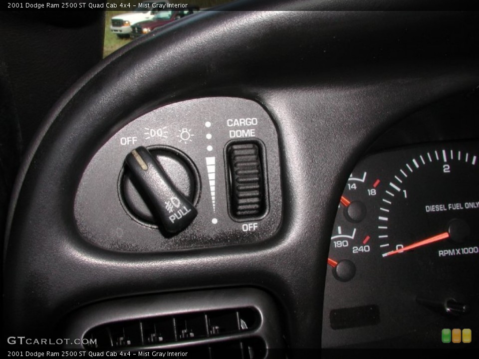 Mist Gray Interior Controls for the 2001 Dodge Ram 2500 ST Quad Cab 4x4 #71826772