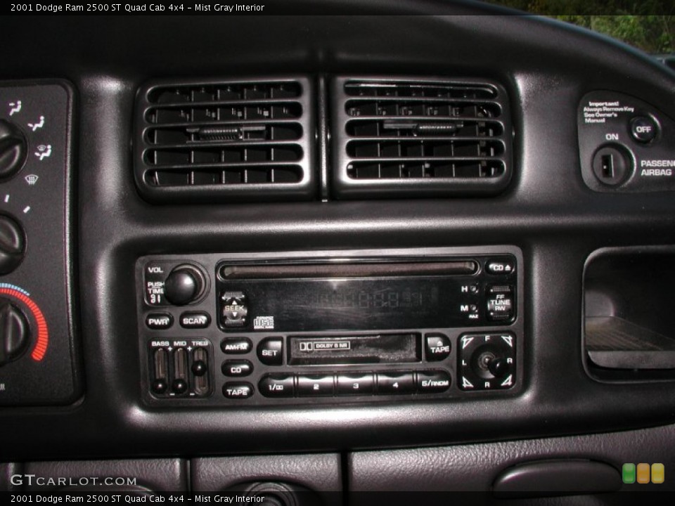 Mist Gray Interior Controls for the 2001 Dodge Ram 2500 ST Quad Cab 4x4 #71826863