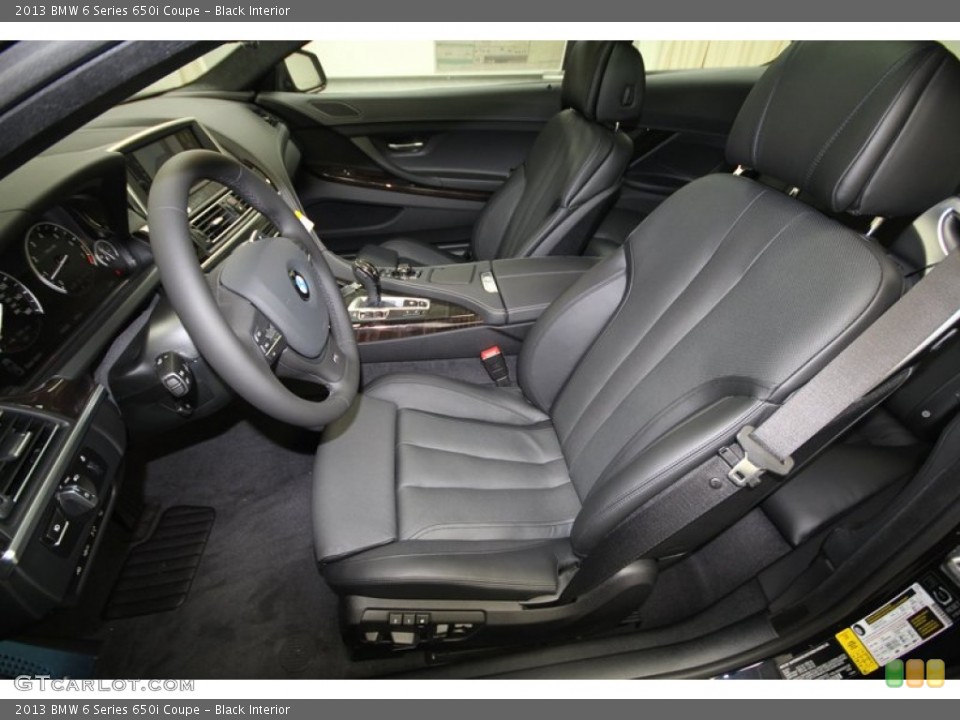Black Interior Front Seat for the 2013 BMW 6 Series 650i Coupe #71827784