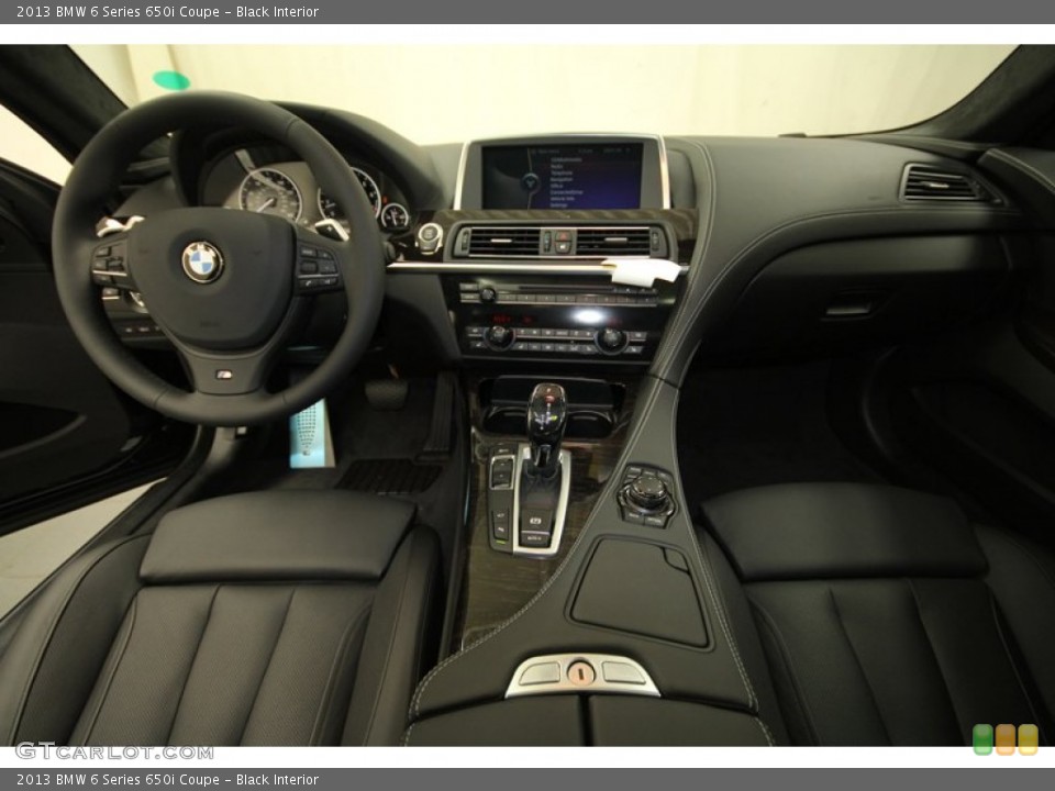 Black Interior Dashboard for the 2013 BMW 6 Series 650i Coupe #71827808