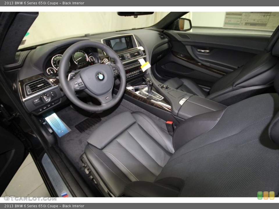 Black Interior Prime Interior for the 2013 BMW 6 Series 650i Coupe #71827955