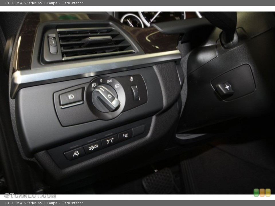 Black Interior Controls for the 2013 BMW 6 Series 650i Coupe #71828243