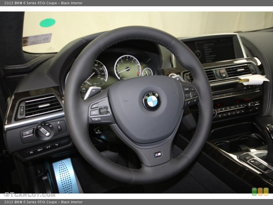 Black Interior Steering Wheel for the 2013 BMW 6 Series 650i Coupe #71828270