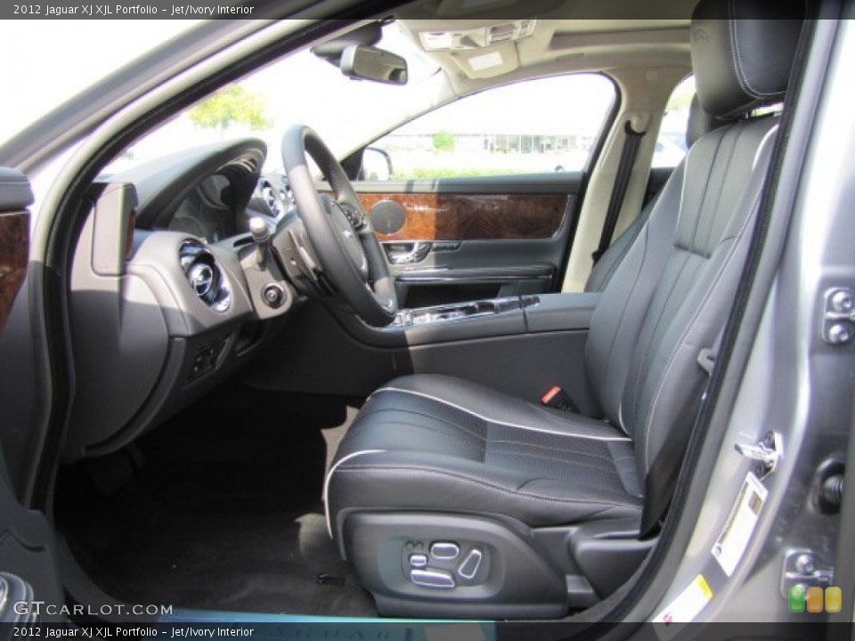 Jet/Ivory Interior Photo for the 2012 Jaguar XJ XJL Portfolio #71828632