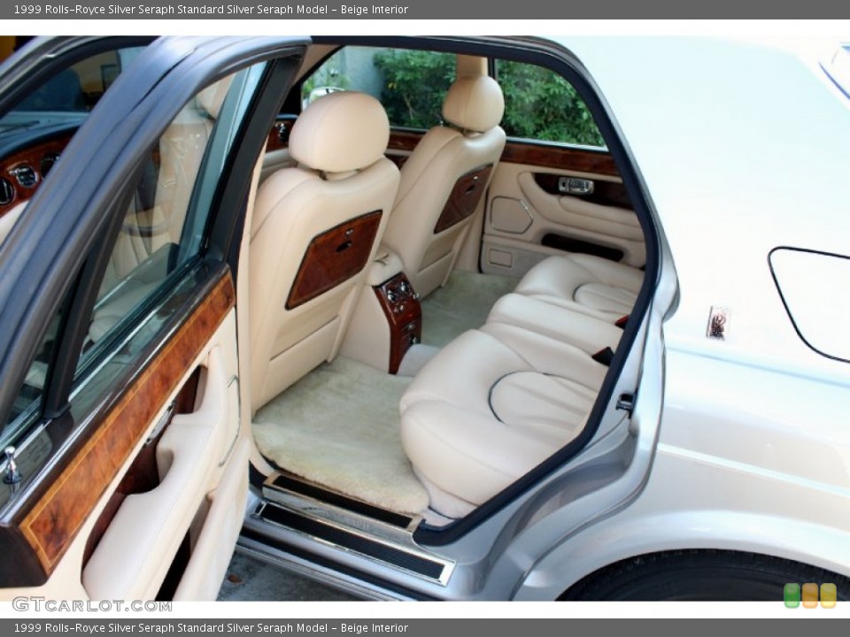 Beige Interior Rear Seat for the 1999 Rolls-Royce Silver Seraph  #71829284