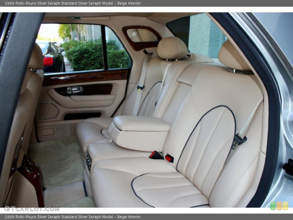 Beige Interior Rear Seat for the 1999 Rolls-Royce Silver Seraph  #71829304